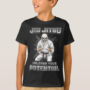 Brazilian Jiu Jitsu MMA and Grappling BJJ Skeleton T-Shirt