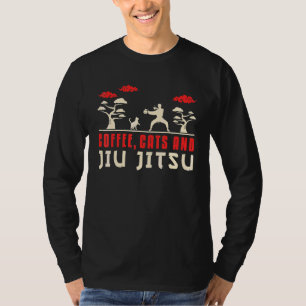 Brazilian Jiu Jitsu Mma Bjj Hugger Coffee Cats And T-Shirt