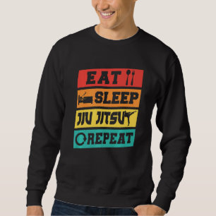 Brazilian Jiu Jitsu Mma Bjj Hugger Eat Sleep Jiu J Sweatshirt
