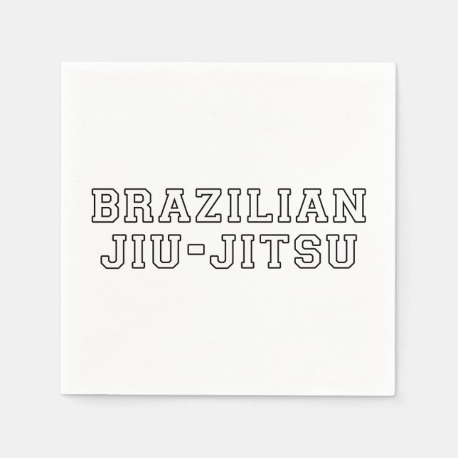 Brazilian Jiu Jitsu Napkin (Front)