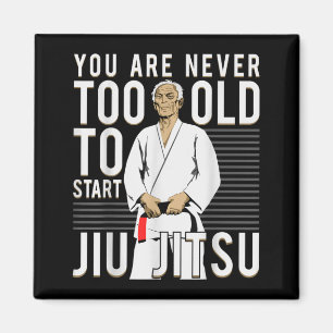 Brazilian Jiu Jitsu Old Man Magnet