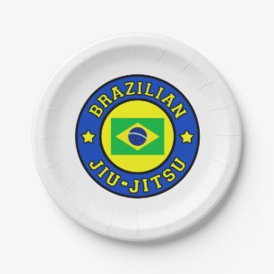Brazilian Jiu Jitsu Paper Plate