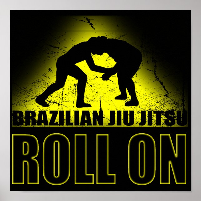 Brazilian Jiu Jitsu - Roll On Poster (Front)