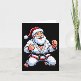 Brazilian Jiu Jitsu Santa Claus Christmas Card