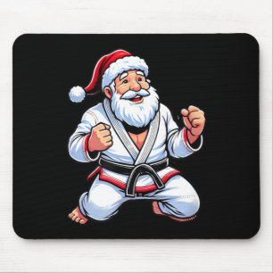 Brazilian Jiu Jitsu Santa Claus Christmas Mouse Pad