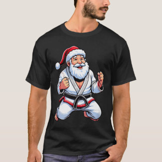 Brazilian Jiu Jitsu Santa Claus Christmas T-Shirt