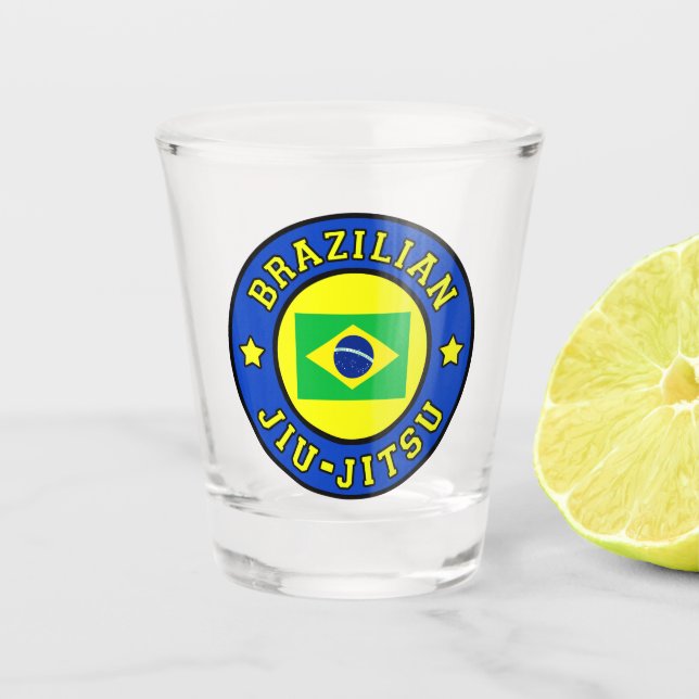 Brazilian Jiu-Jitsu Shot Glass (Front)