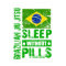 Brazilian Jiu Jitsu Sleep Without Pills Poster