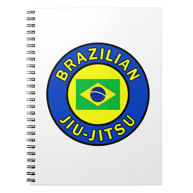 Brazilian Jiu Jitsu Spiral Notebook (Front)