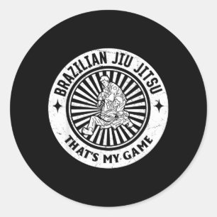 Brazilian Jiu Jitsu thats game - Jiu Jitsu Fighter Classic Round Sticker