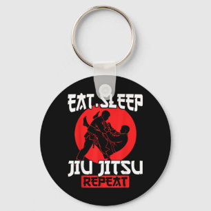 Brazilian Jiu Jitsu Training Eat Sleep Jiu Jitsu Key Ring