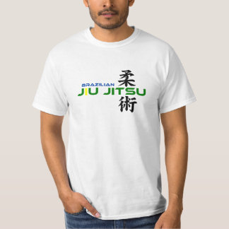 Brazilian Jiu Jitsu with Japanese Characters T-Shirt