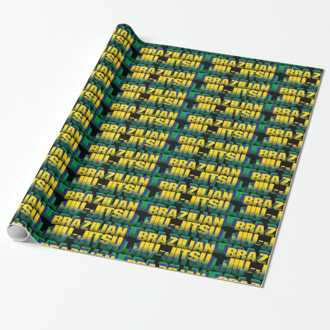 Brazilian Jiu-Jitsu Wrapping Paper (Unrolled)