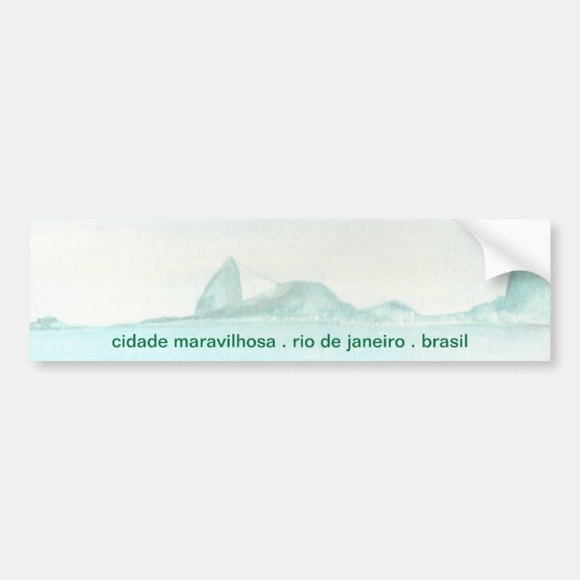 Brazilian landscape bumper sticker (Front)