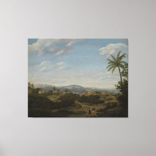 Brazilian Landscape, Frans Jansz Post, 1670 - 1680 Canvas Print