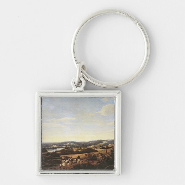 Brazilian Landscape with a Plantation Key Ring (Front)