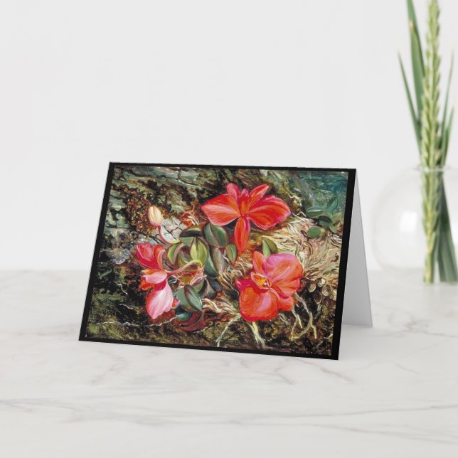 Brazilian Orchid, painting by Marianne North Card (Front)