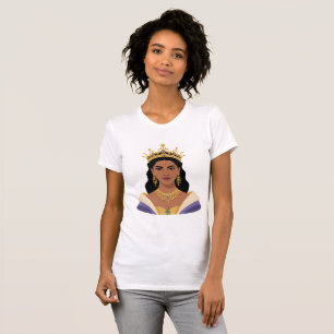 Brazilian Queen Powerful Woman Golden Crown T-Shir T-Shirt