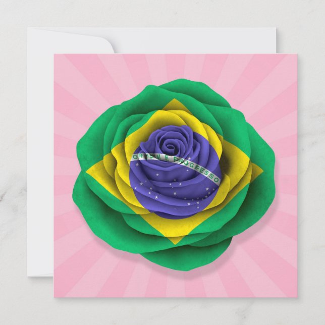 Brazilian Rose Flag on Pink (Front)