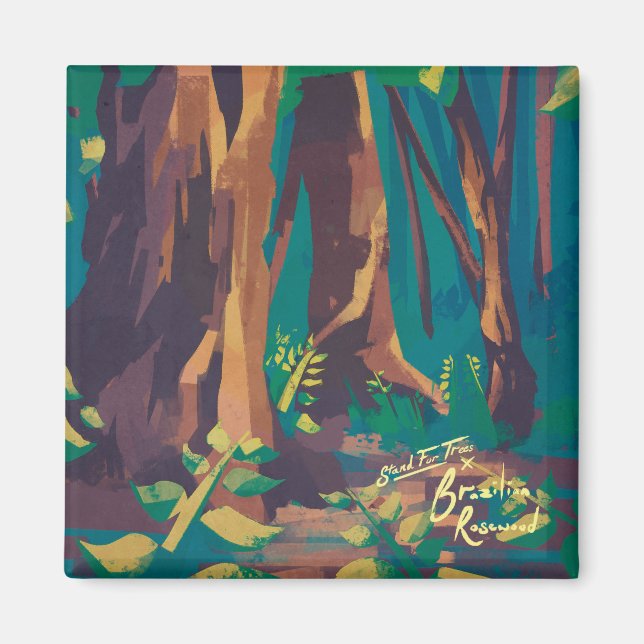 Brazilian Rosewood Magnet (Front)