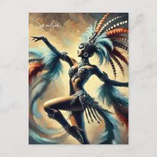 Brazilian Samba Dancer  Postcard