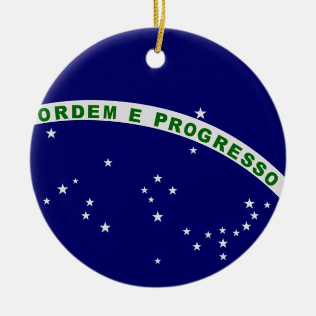 Brazilian Seal Ceramic Tree Decoration (Front)