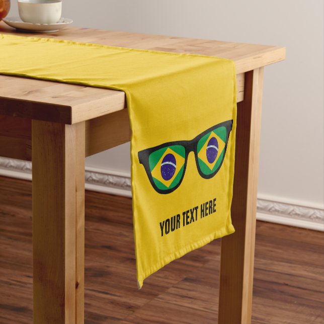 Brazilian Shades custom table runners (In Situ)