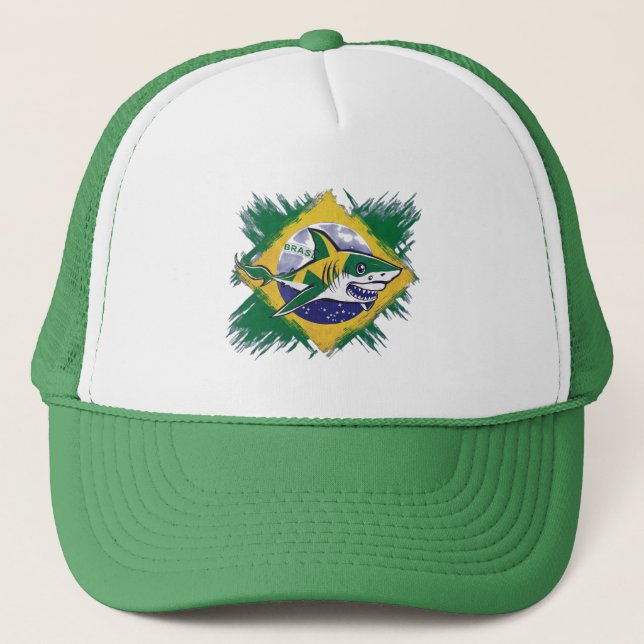 Brazilian Shark  Trucker Hat (Front)