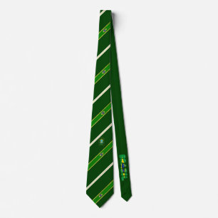 Brazilian stripes flag tie