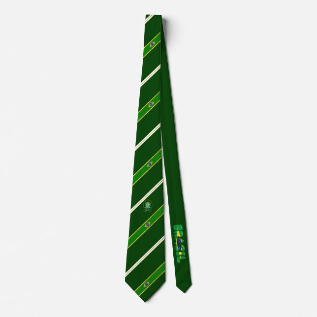 Brazilian stripes flag tie (Front)