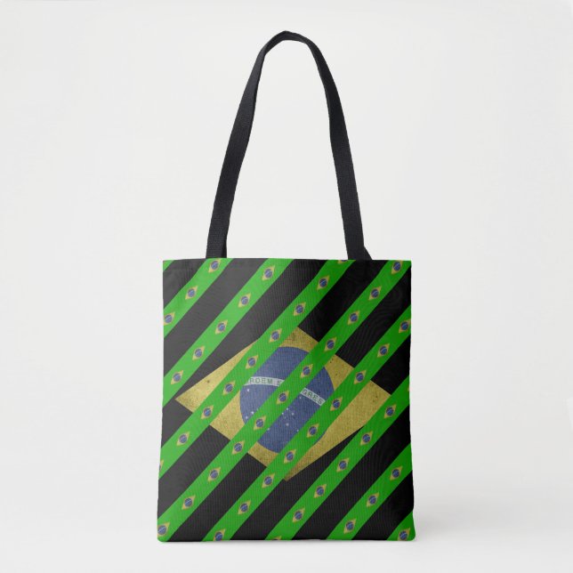 Brazilian stripes flag tote bag (Front)