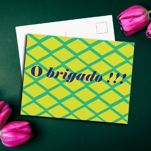 Brazilian Thank You Postcard