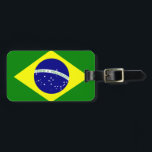 Brazilian travel tag<br><div class="desc">The Brazil (Brasil in portuguese) flag to adorn your travel bag. Luggage tags are designed to withstand the demands of the toughest travelers</div>