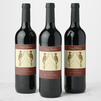 Brazillian Woodpecker Wine Label