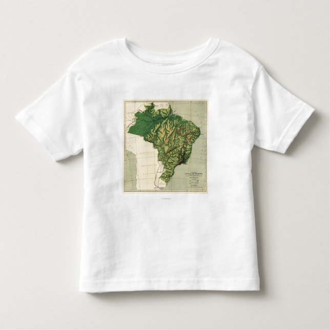 BrazilPhysical Panoramic MapBrazil Toddler T-Shirt (Front)