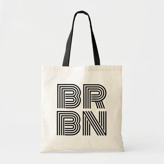 BRBN Bourbon Hunter Whiskey Collector Tote Bag (Front)