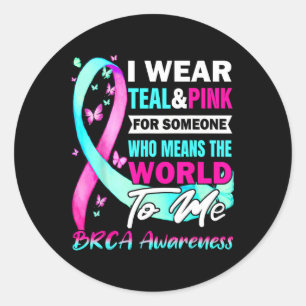 Brca Awareness Breast And Ovarian Cancer Support  Classic Round Sticker