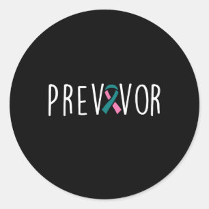 Brca Breast Cancer Prevention Pink Ribbon Breast A Classic Round Sticker