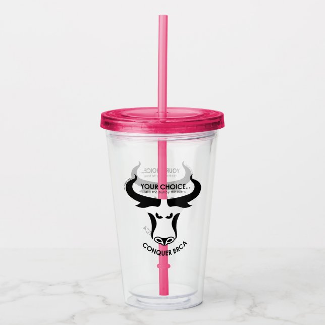 BRCA Previvor Conquer Tumbler (Front)