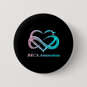 Brca Warrior Im Fine Breast Cancer Awareness  6 Cm Round Badge