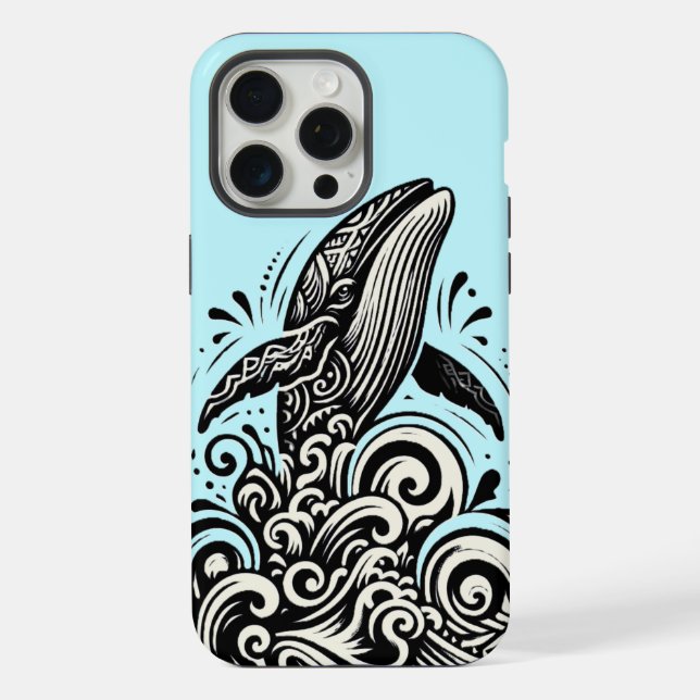 Breach Whale iPhone Case (Back)