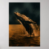 Breaching Humpback Whale Bronze Ocean Art