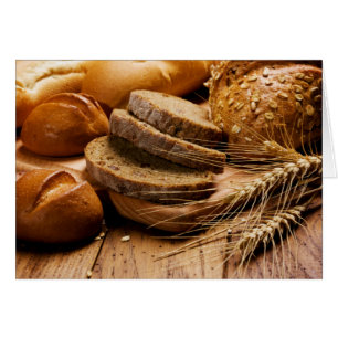 Bread and Wheat Blank Card