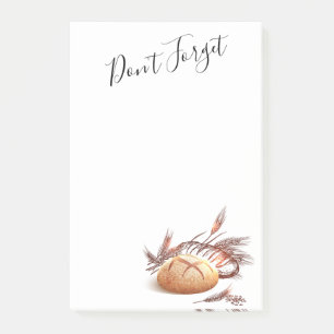 Bread and Wheat Post-it Notes