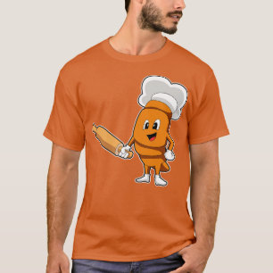 Bread as Cook with Rolling pin T-Shirt