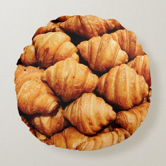 Bread background / Bread is a staple food prepared Round Cushion (Front)