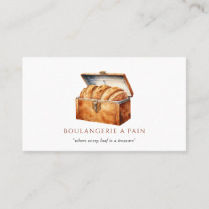 Bread Baker Bakery Golden Loaf Business Card
