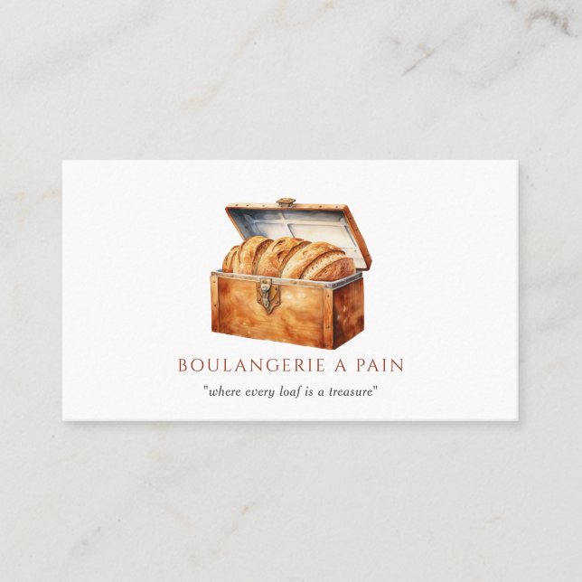 Bread Baker Bakery Golden Loaf  Business Card (Front)