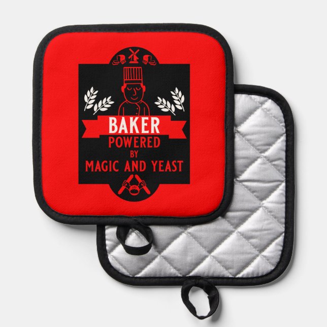 Bread Baker Pot Holder (Front/Back)
