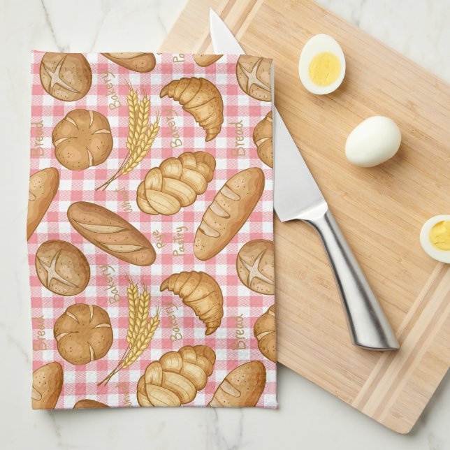 Bread Baker  Tea Towel (Quarter Fold)